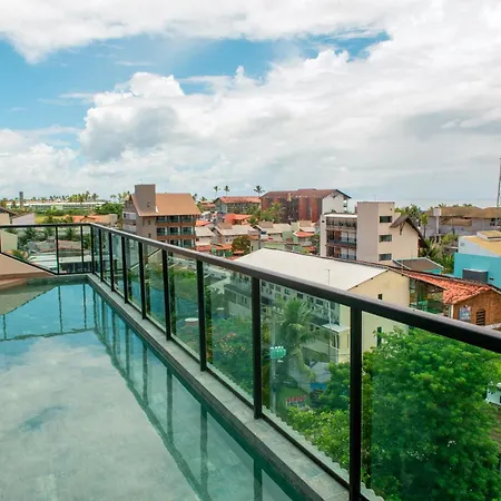 Apto com vista para o mar, Rooftop com piscina&sauna em Porto de Galinhas-3